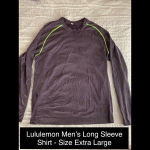 Men’s long sleeve Metal Vent Tech lululemon shirt